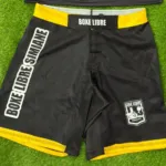 Boxe Libre Team Blanco, photo 5 en grand : Short Boxe Libre Simiane noir et jaune