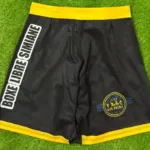 Foto 3: Pantaloncini Boxe Libre Simiane neri e gialli, vista posteriore