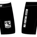 Foto 5: Bozza grafica di pantaloncini di Boxe Libre, fronte e retro