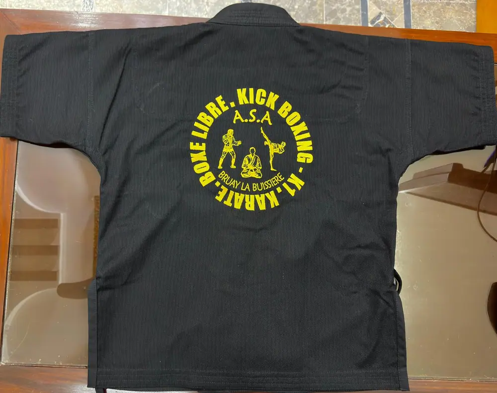 Chaqueta de combate A.S.A Boxe Libre, logotipo bordado en la espalda