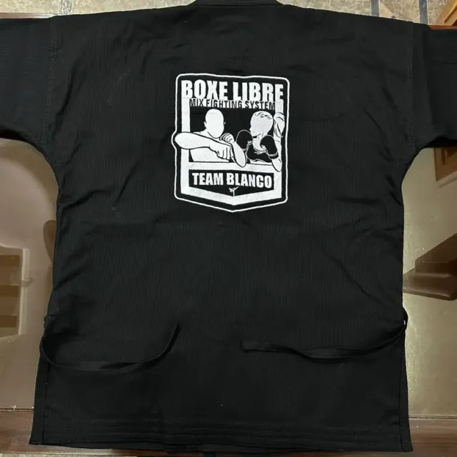 Veste de combat Boxe Libre Team Blanco, logo brodé dans le dos